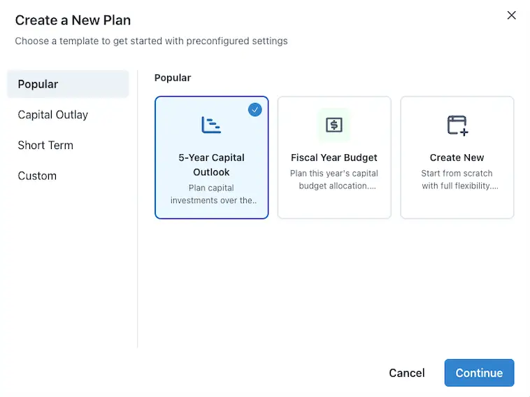 PlanningHQ plan creation and import